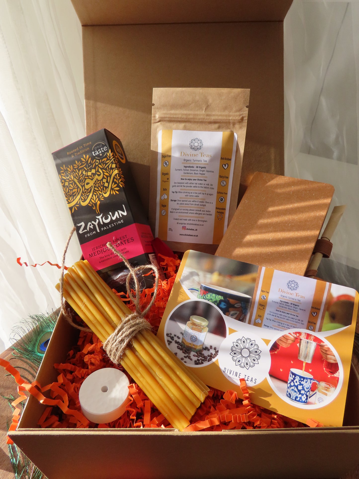 Fasting Gift Set with 25g Divine Turmeric Tea Pouch and notebook