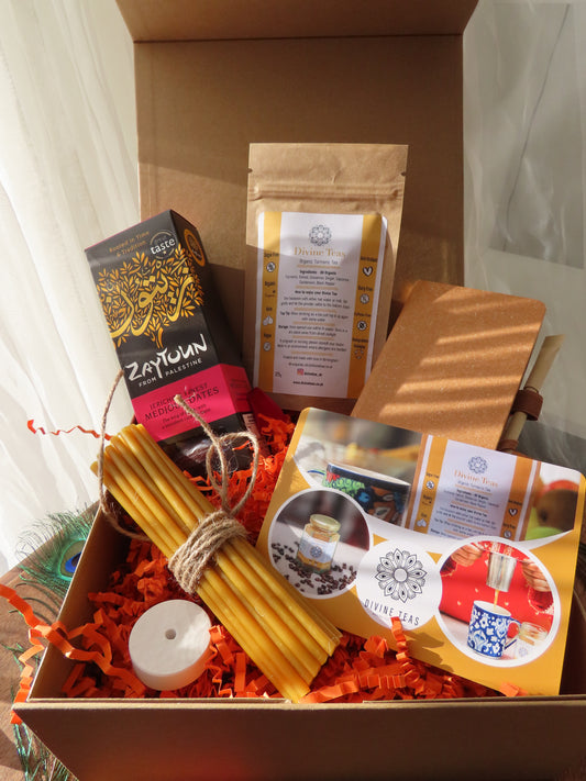 Fasting Gift Set with 25g Divine Turmeric Tea Pouch and notebook