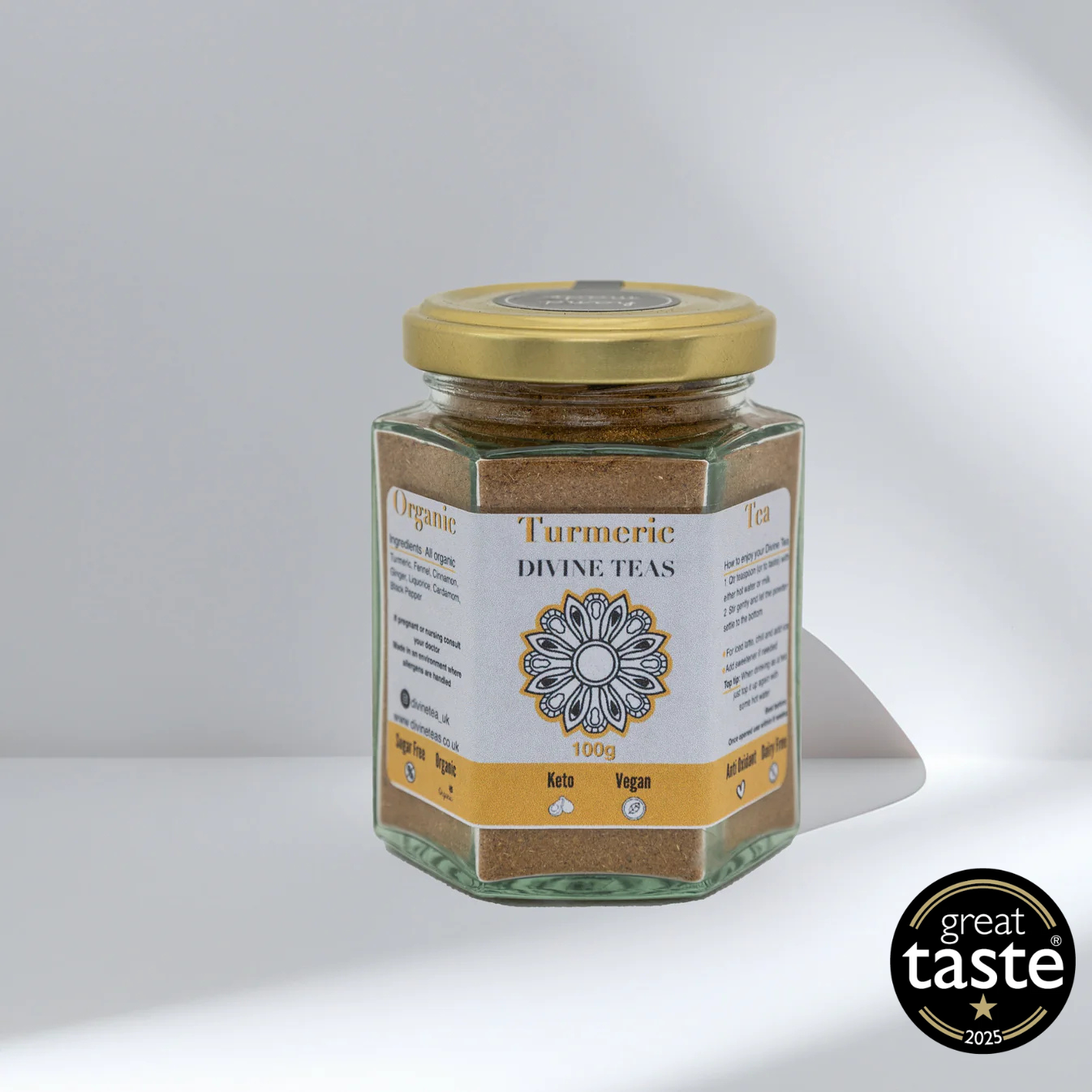 All organic Turmeric tea Jar