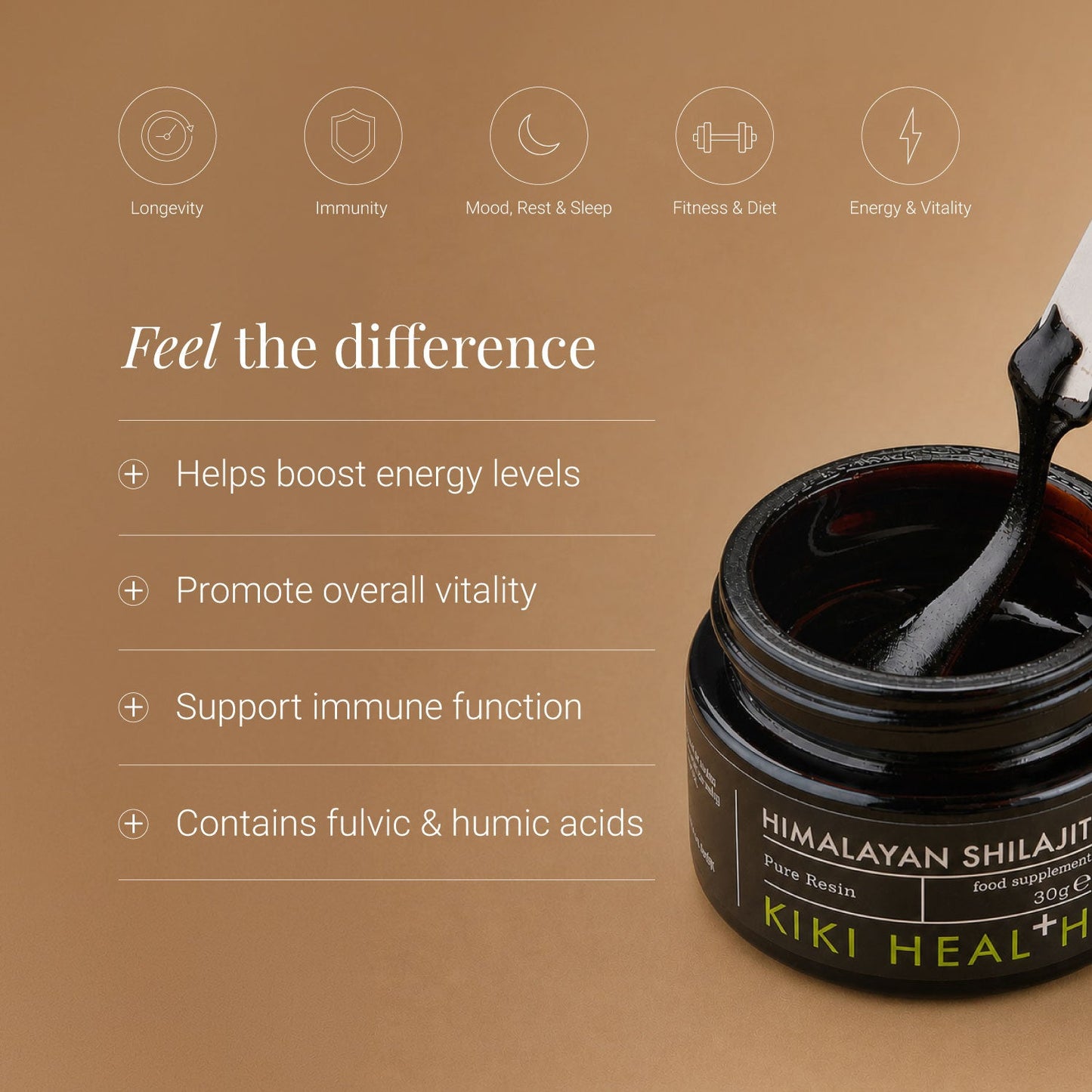 Himalayan Shilajit Resin - key benefits
