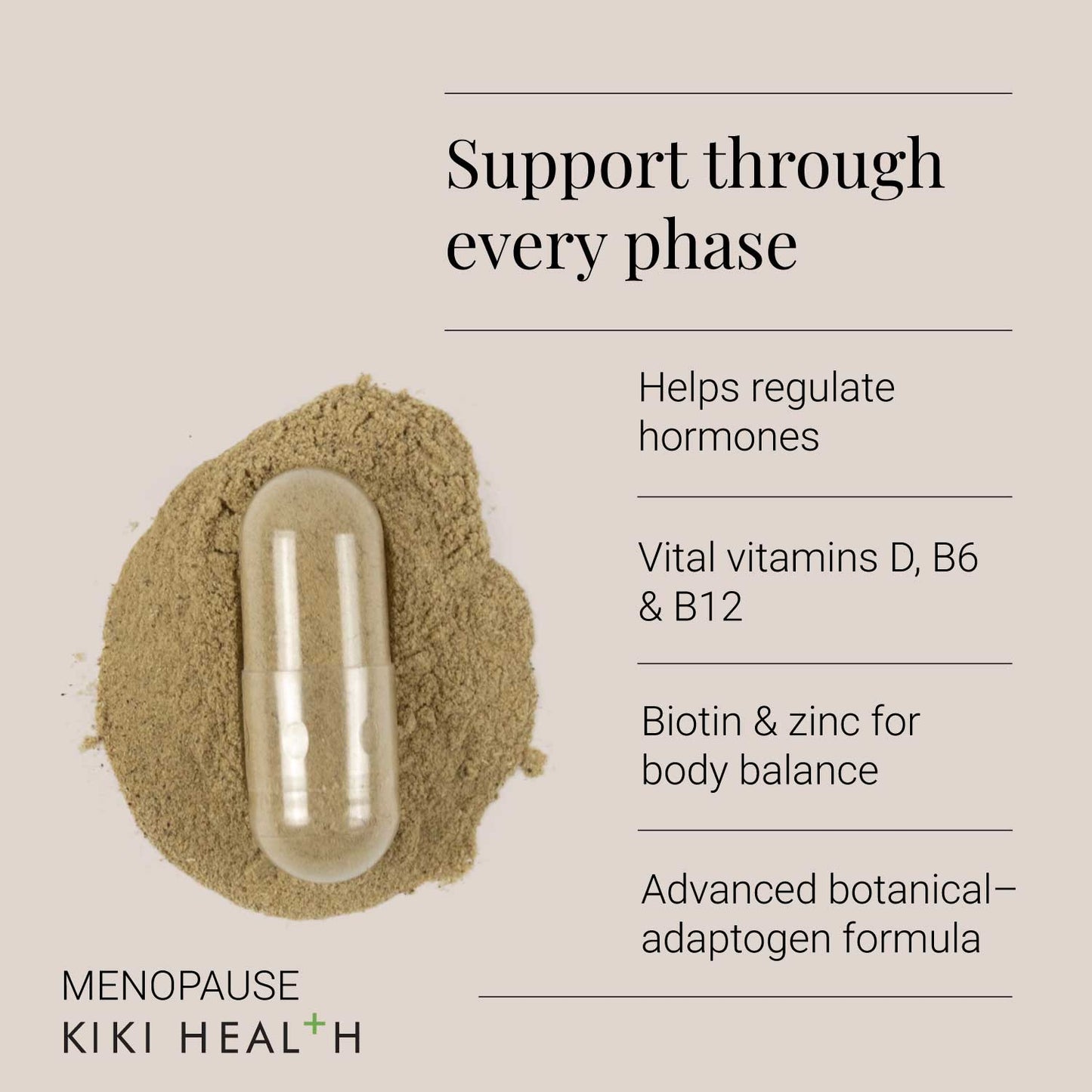 Menopause Support - infographic