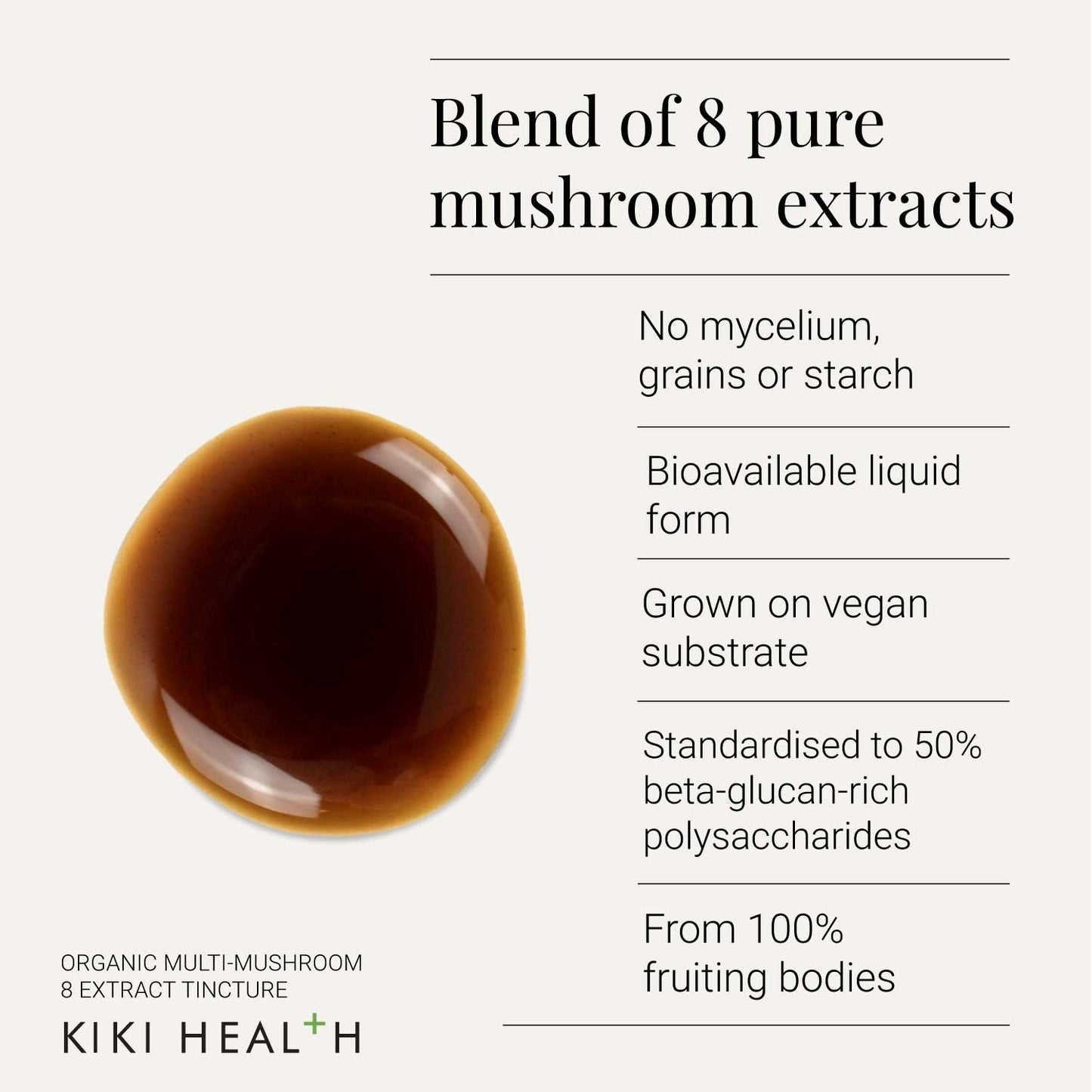 Multi-Mushroom 8 Extract Tincture - infographic
