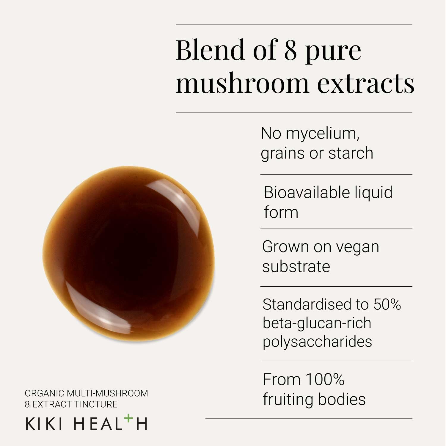 Multi-Mushroom 8 Extract Tincture - infographic