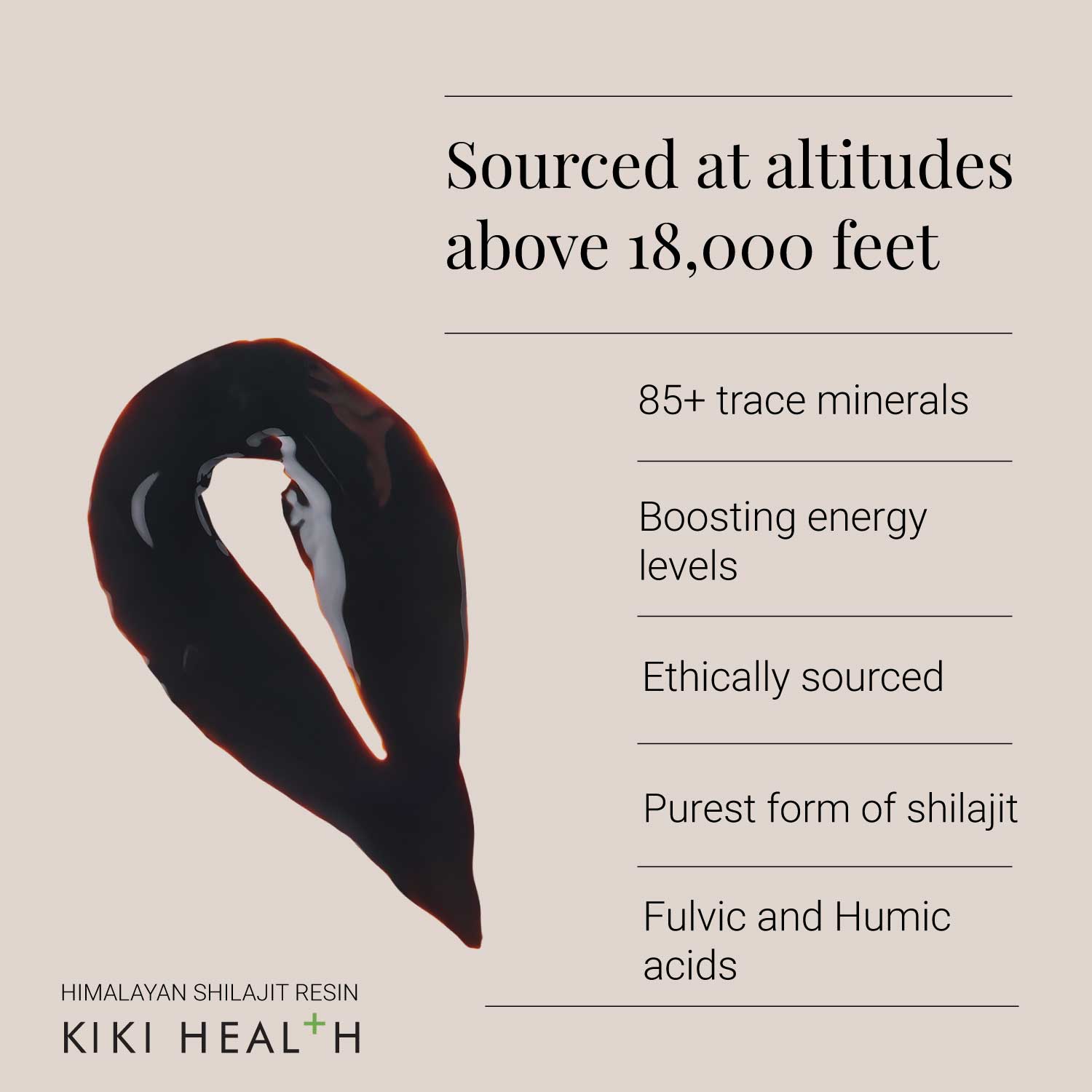 Himalayan Shilajit Resin - infographic