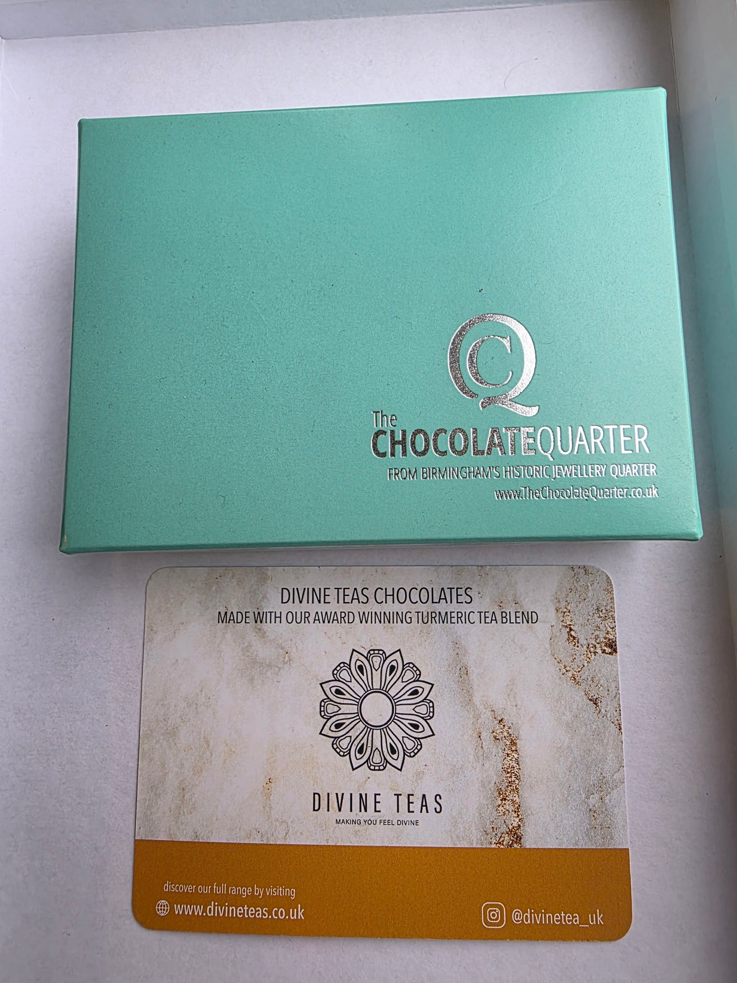 Divine Tea chocolates