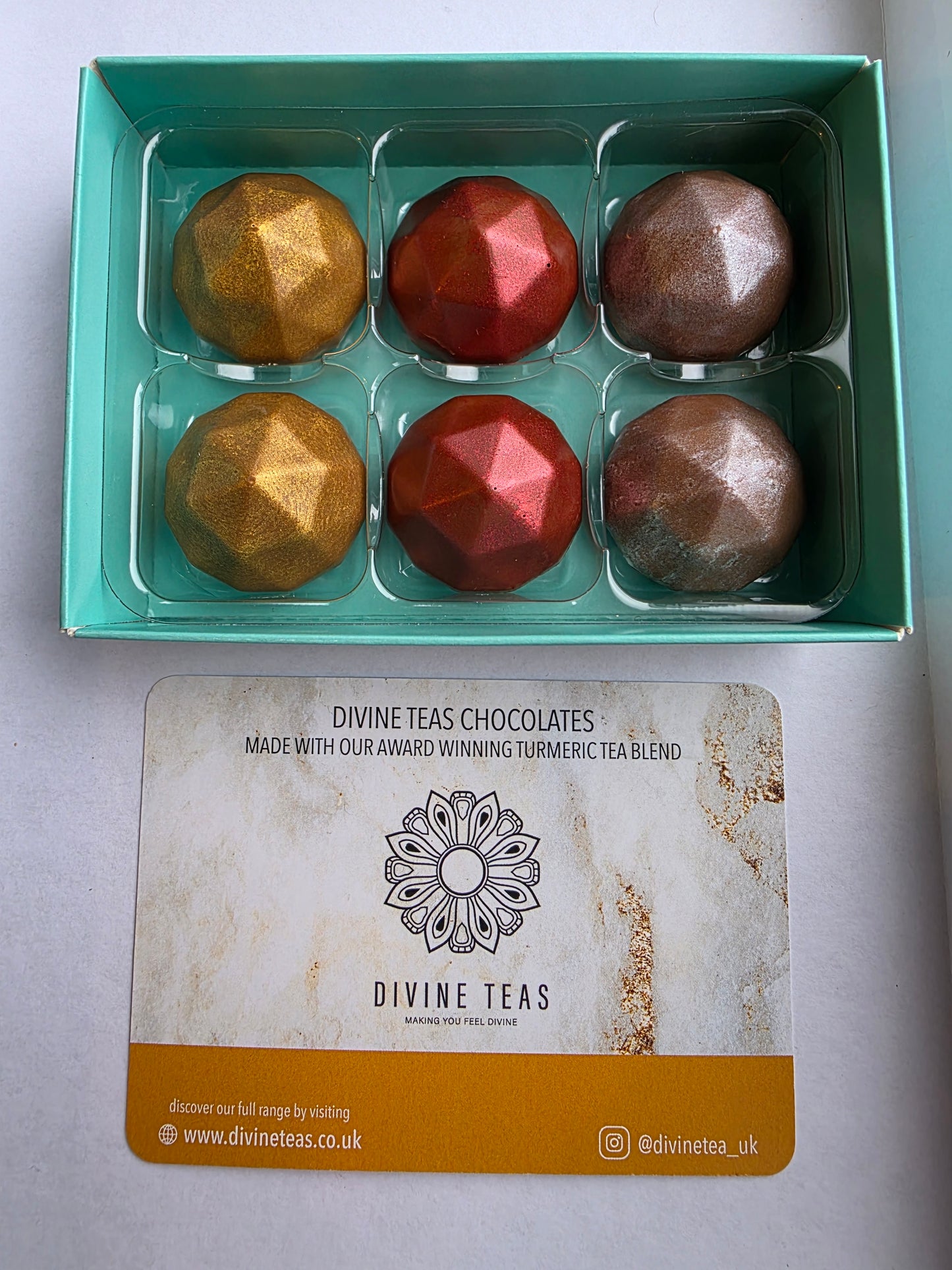 Divine Tea chocolates
